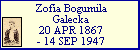 Zofia Bogumila Galecka