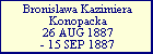 Bronislawa Kazimiera Konopacka