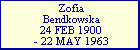 Zofia Bendkowska