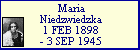 Maria Niedzwiedzka