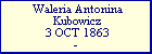 Waleria Antonina Kubowicz