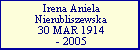 Irena Aniela Nierubliszewska
