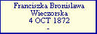 Franciszka Bronislawa Wieczorska